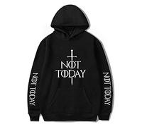 Drama de Televisión A Song of Ice and Fire Sudaderas con Capucha Arya Stark Sudadera Not Today Arya Stark Sudaderas con Capucha Suelta de Primavera y Verano