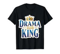 Drama King Club Funny Boys Teatro Grupo Teatro Clase Camiseta gráfica económica, Hombre, Negro, M