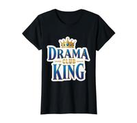 Drama King Club Funny Boys Teatro Grupo Teatro Clase Camiseta gráfica económica, Mujer, Negro, S
