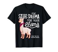 Drama Llama Graphic Tees - Only You Can Prevent Drama, Llama Camiseta
