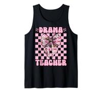 Drama Maestro Drama Enseñanza Teatro Máscara Actor Chica Mamá Camiseta sin Mangas