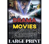 Drama Movie Word Search (Large Print): 100 emotional-film puzzles - 2,000 hidden words • answers inside (U.S. Movie Word Search Collection)