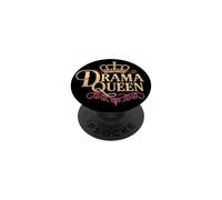 Drama Queen Reina Princesa Autoestima Mujeres Fuertes PopSockets PopGrip Adhesivo