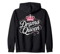 Drama Queen Reina Princesa Autoestima Mujeres Fuertes Sudadera con Capucha