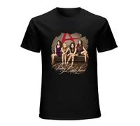 Drama TV Series Pretty Little Liars Men's Cotton T-Shirt Black Shirt Top tee M