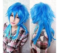 Dramatical Murder Dmmd Seragaki Aoba Peluca Ombre Azul Resistente Al Calor Pelucas De Pelo Sintético Cosplay + Gorro De Peluca