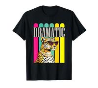 Dramático Sassy Leopard Retro 80s Diva Humor Camiseta