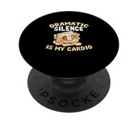 Dramático Silencio Es Mi Cardio Divertido K-Drama Fan Kdrama Lover PopSockets PopGrip Adhesivo