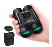 DRANBOL 12X25 Mini Pocket Binoculars for Adults Kids Small Compact Bi