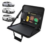 Dranng Bandeja para comer en el volante,Bandeja de mesa para coche para ordenador portátil,Organizador de bandeja para volante de escritorio para ordenador portátil y coche | Mesa de trabajo