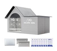 Dranng Casa Refrescante para Mascotas,Cama Enfriadora Plegable con Bolsas De Hielo - Casa para Mascotas Amplia para Clima Cálido, Nido Fresco Cómodo para Cachorros y Gatitos Medianos y