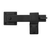 Dranng Cerradura de Puerta de Cerca de Madera, pestillo de Cerradura de Puerta de Granja - Pestillo de Puerta Multiusos para Granja - Pestillo de Puerta corrediza Negro, Cerradura de Puerta fácil de