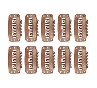 Dranng Clips de extensión de cabello, Clips de presión de metal | 10 clips de extensión de pelo de acero inoxidable resistente - Pasadores de seguridad, pinzas para pelucas para extensiones de cabello