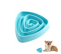 Dranng Cuencos para Perros de alimentación Lenta, comedero Lento para Perros - Cuenco Triangular antiasfixia para Mascotas - Cuenco Antideslizante para Comida Lenta, Cuenco de Agua Potable para Razas