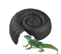 Dranng Escondites para Reptiles Forma de Amonita | Casa para Serpientes,Hábitat Decorativo para Terrario Juguete en Casa Descanso y Sueño