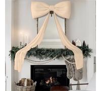 Dranng Lazo Gigante para Arbol De Navidad, 180 Cm Lazo De Terciopelo,Lazos Terciopelo Rojo para Árbol De Navidad para Bodas, Fiestas, Decoración del Hogar, Lazos Decorativos De Terciop ELO