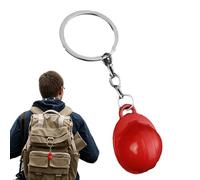 Dranng Mini llavero de sombrero duro, favores de fiesta de construcción | Pequeño llavero de seguridad de seguridad Tiny Hard Hard Hist Key Ring Tema de construcción