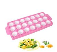 Dranng Molde Ravioli | Fabricante de albóndigas de silicona de grado alimenticio,Molde para hacer ravioles redondos cuadrados de 10 piezas 21 piezas, molde Pelmeni, prensa Pierogi, máquina para