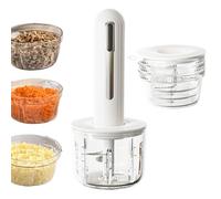 Dranng Picadora Para Cocina | Picador de Carne Compacto,Triturador Eléctrico Apto para Lavavajillas para Preparación de Alimentos, Frutas, Comida para Bebés y Verduras