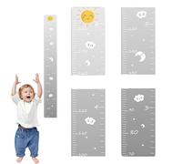 Dranng Tabla de altura para niños, Tabla de crecimiento reflejada - Gráfico de crecimiento de espejos - Tabla de crecimiento de rompecabezas, tabla de altura de espejos, tabla de crecimiento con