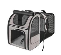 Dranng Transportín para Mascotas En Mochila - Mochila de Viaje para Gatos - Bolsón Plegable Transpirable para Mascotas para Moto Coche Bicicleta Actividades al Aire Libre