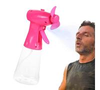 Dranng Ventilador Nebulizador De Agua,ventilador De Mano Con Agua Pulverizada,ventilador Portatil Agua Funciona Con Pilas | Humidificadores Portátiles Ergonómicos Para Viajes, Playa Y Camping