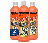 Drano Limpiador de tuberías Power Gel sin tubos, para cocina y baño, elimina obstrucciones, 1 L (3 unidades)