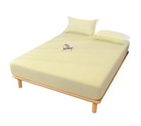 Drap Housse - Linge de Lit en Coton Doux Avec Élastique Tout AutoAjustur, ement Parfait et Respirant | Drap Confortable Pour Matelas, Sommier, Utilisation Quotidienne, Chambre, Nuit Paisible, Maison