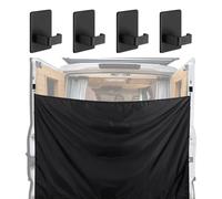 Drape De Ducha Para Acampar De Automóviles - Cortina De Privacidad De La Puerta Trasera Con Ganchos Magnéticos, Sombra De Troncal Impermeable | Cubierta De Viaje Ajustable, Protección De Ducha Al Aire