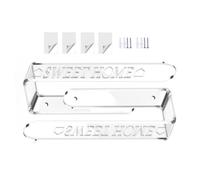 Drape Tieback Hooks - Clear Adhesive Acrylic Drape Tiebacks, No Drill Curtain Holdbacks for Bedroom, Nursery, Bathroom, Patio, Beach House, Classroom, Wedding, 7.09x1.57x1.97 Inches