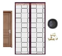 Drapeado aislado - Pantalla de puerta aislada transparente con imán | Productos de decoración del hogar Limpieza para bolsas, balcones, garajes, puertas correderas puertas magnéticas pantallas