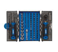 Draper 0.6cm Vaso Carraca Y Screwdriver Set de Brocas 78 Pieza en Caja 28029