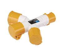 Draper 03712 - Separador de 3 vías, 110 V, 16 A, 110 V, amarillo y blanco, talla única