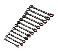 Draper Expert 3896 Juego de Llaves Combinadas Métricas HI-TORQ 12 Piezas Negro