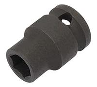 Draper 06876 16 mm 3/8-inch 6 punto de vaso de impacto Hi-Torq Expert cuadrada - negro