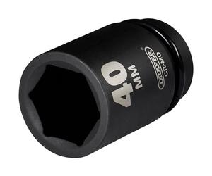 Draper 08511 Alta Torsión Impacto Profundo Enchufe, 2.5cm Cuadrado Dr. 40mm