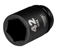 Draper 08513 Alta Torsión Impacto Profundo Enchufe, 2.5cm Cuadrado Dr. 42mm