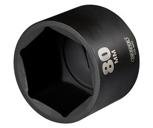 Draper 08525 Alta Torsión Impacto Profundo Enchufe, 2.5cm Cuadrado Dr. 80mm