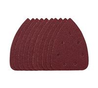 Draper 08611 - Hojas de lija con gancho y bucle, 140 mm, grano 40, SSD6 (paquete de 10), color rojo, talla única