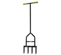 DRAPER 09973 Aireador de césped de 4 Puntas, Verde y Negro