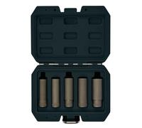 Draper 12423 - Juego de llaves de vaso dobles para tuercas de rueda, 3/8 pulgadas cuadradas (5 piezas)