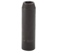 Draper 12mm Profundo Toma de Impacto 1.3cm Dr 6 Punto Hex Acero Al Cromo Vanadio