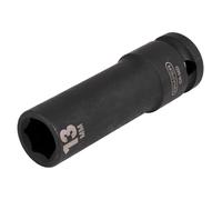 Draper 13mm Profundo Toma de Impacto 1.3cm Dr 6 Punto Hex Acero Al Cromo Vanadio