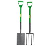 Draper 16566 Easy Find - Horca y pala para jardinería (acero de carbono)