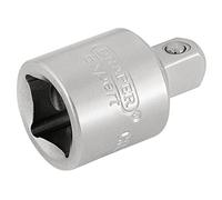 Draper 16803 Convertidor de enchufe hembra a macho, 3/8 pulgadas x 1/4 pulgadas, azul