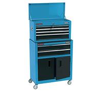 DRAPER 19563 - Armario de ruedas y caja de herramientas (61 cm), color azul