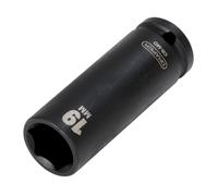 Draper 19mm Profundo Toma de Impacto 1.3cm Dr 6 Punto Hex Acero Al Cromo Vanadio