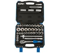 Draper 208627cm Cuadrado Dr. Combinado MM / Af Enchufe Set (41 Pieza)