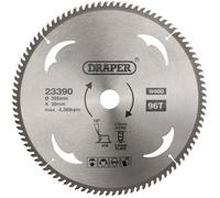 Draper 23390 Lámina De Sierra Circular Del TCT para Madera, 305 x 30mm, 96T