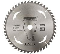Draper 24969 Lámina De Sierra Circular Del TCT para Madera, 315 x 30mm, 48T